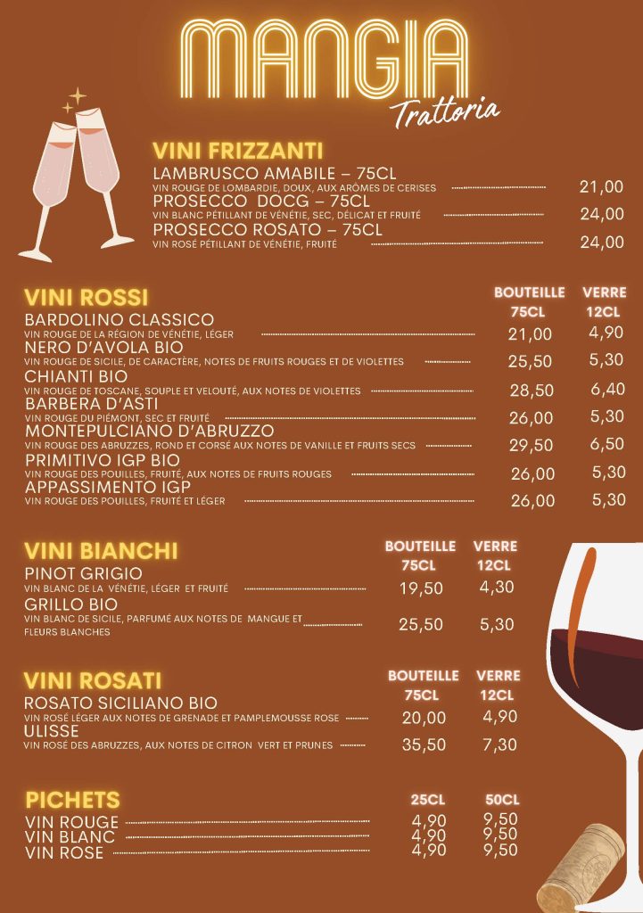 Mangia restaurant italien Antony